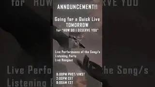 NEW MUSIC COMING UP TOMORROW: Hop on INSTAGRAM Live with me! @markyysmusic , See Ya there!🚀