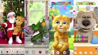 My Talking Ben vs Talking Pierre vs Talking Santa meet Ginger vs My Talking _HD