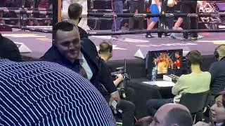 Денис Лебедев посетил бой Маги Исмы