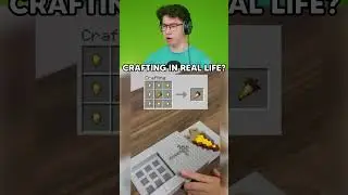 Minecraft Crafting in REAL LIFE?😱 #reaction