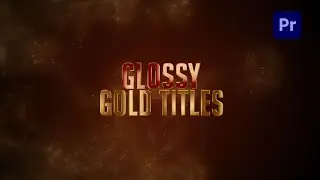 Free Glossy Gold Title Template For Adobe Premiere Pro.