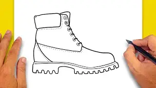 How to draw Work Boots
