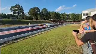 93 Civic h2b vs ecoboost mustang drag race