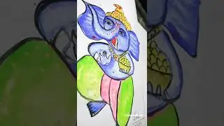 Shree Ganesh drawing #shreeganeshdrawing#cuteganeshart #shorts #youtubeshorts