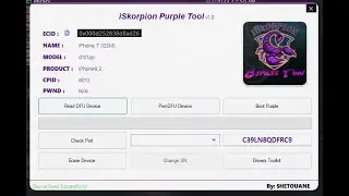 iSkorpion Purple Tool - SN Changer ( Purple Mode )