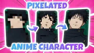 🧩 Can you guess these PIXELATED anime characters? (Easy 😎 ➜ Impossible 💀) #6