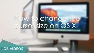 How to change the cursor size on OS X