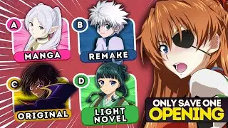 🎶 Save One Anime OPENING 👊 Openings Based on Different Media 👊 Anime Quiz