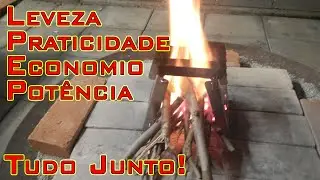 Compre e veja como usar o #Fogareiro a #lenha Dobrável