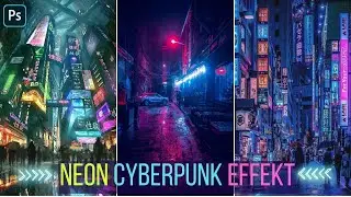 Neon Cyberpunk Effekt 🔸 Photoshop Tutorial ( German/Deutsch )