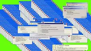error effect green screen (no copyright)