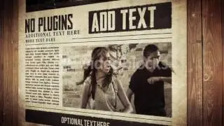 Harry Potter Moving Newspaper Template for AE