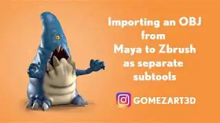 How to import an OBJ from Maya to Zbrush as separate subtools
