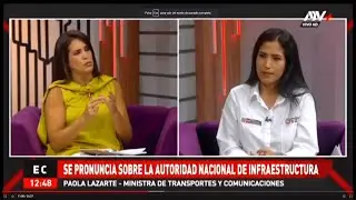📣 ENTREVISTA | MINISTRA PAOLA LAZARTE INFORMA ACCIONES DEL MTC