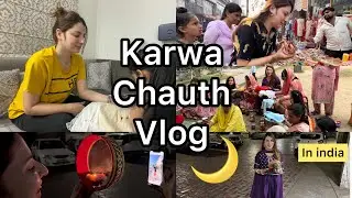 I celebrated Karwa Chauth first time in india 🌙
