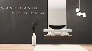 FUNCTIONAL Bathroom Furniture | Furnishing Tricks | Tutorial | No CC | Floating Sink | The Sims 4