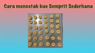 Cara mencetak kue semprit sederhana