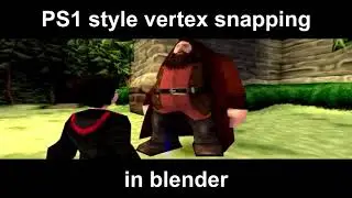 PS1 style vertex snapping in blender - Free addon