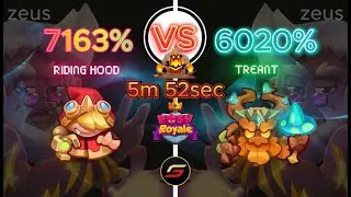 Max Riding Hood vs. Max Treant - Rush Royale PvP