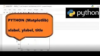 Python (Matplotlib):- xlabel, ylabel, title (part 5)