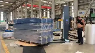 big turntable pallet wrapping machine#pallet wrapper#stretch film pallet wrapping machine