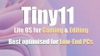 Tiny11 (22H2) - Best OS for Gaming | Low-End PC Friendly | 256mb RAM | 4gb HDD Usage|