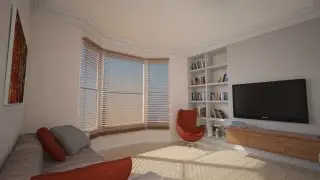 Interior design 3D visualisation Compton Avenue Bonett's