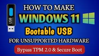 How To Make Windows 11 Bootable USB For Unsupported PC with Rufus || AZB 101