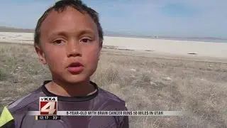 8-Year Old With Brain Cancer Runs 50 Miles In Utah