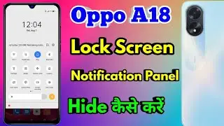 oppo a18 lock screen notification settings, oppo a18 notification bar hide