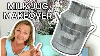 Such and EASY makeover I LOVE it! Easy Metal Milk Jug Upcycle | Garbage to Gorgeous