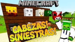 LAS CABEZAS SINIESTRAS! Minecraft 1.12.2 MOD JUST MOB HEADS!