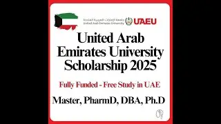 📢 Fully Funded Scholarships in UAE 🇦🇪 | Study in Abu Dhabi! |Part 1