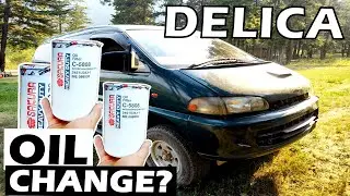MITSUBISHI DELICA L400 ENGINE OIL CHANGE in DETAILS | 4M40 DIESEL ENGINE | OIL CAPACITY, INTERVALS