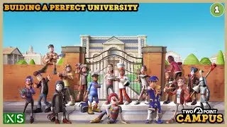 Two Point Campus Complete 1st Year Walkthrough [Freshleigh Meadows] - Running a Best University