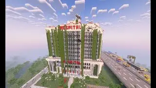 Exploding a huge BUILDING in Minecraft LOL