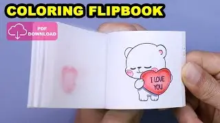 Coloring flipbook The bear's confession | Flipbok Studio