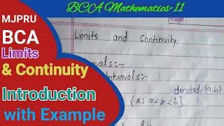 10- Mathematics - 11 / limits and continuity introduction with example 