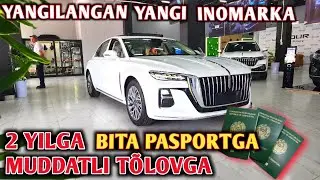 PREMYUM AVTOMOBIL HONGQI H5 SEDAN AVTOMASHINASINI FOYIZSIZ 2 YILGA MUDDATLI TÕLOVGA OLISHINGIZ MUMKU
