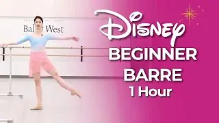 DISNEY Beginner Barre | Basic Level Ballet Class (OPTIONS for More Advanced Dancers) Kathryn Morgan