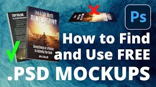 How to Find & Use Free .PSD Mockups for Books (and other items)