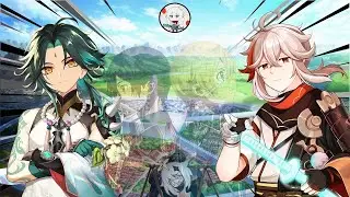 Xiao (Kirito) & Kazuha (Eugeo) the Underworld Combi Exe. | Genshin Impact