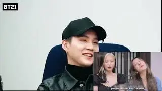 bts reaction to Lisa and Rose struggling with Korean language