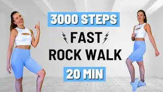 Walk 3000 STEPS at Home in 20 Minutes | FAST WALKING Workout for WEIGHT LOSS