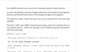 399 OSPF IPV6 Similarities And Differences
