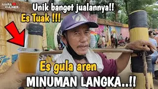 INDONESIAN STREET FOOD~Minuman es gula aren seger banget | minuman langka | es tuak