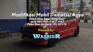 Modifikasi Mobil Toyota Agya Pake Vlg Hsr Boon r16x7 pcd H8x100-114,3 et42