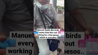 He only makes $2-$5 a day to feed the birds everyday! @MURPHSLIFE #bekind