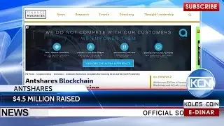 KCN News: Antshares Blockchain has raised over $4.5 million in a crowdsale