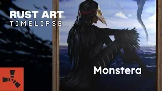 RUST ART Timelapse - Monstera